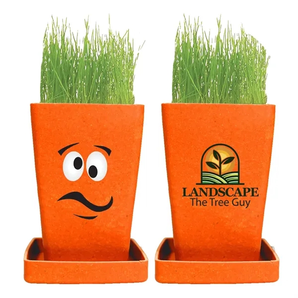 Orange color option for Expression Planter 1 Pack Planter, Full Color Digital