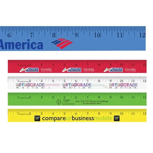 Photo of 12" Enamel Wood Ruler, Full Color Digital