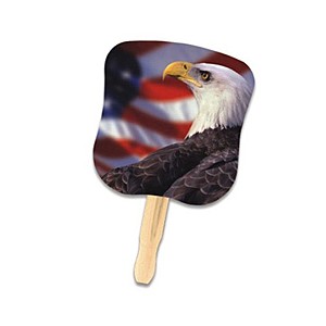 Photo of Stock Design Hand Fan Bald Eagle/Us Flag