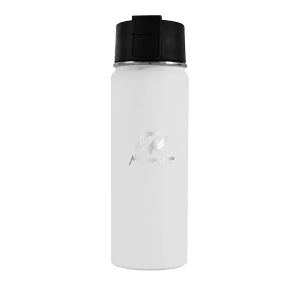 White color option for Halcyon® 20 Oz. Sport Bottle W/ Push Button Lid, Laser Engr