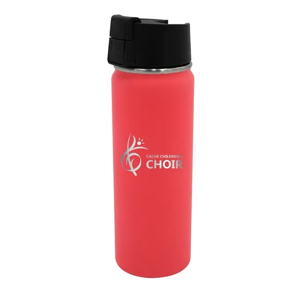Red color option for Halcyon® 20 Oz. Sport Bottle W/ Push Button Lid, Laser Engr