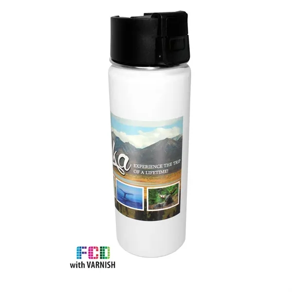 White color option for Halcyon® 20 Oz. Sport Bottle, Fcd With Varnish Or Varnish O