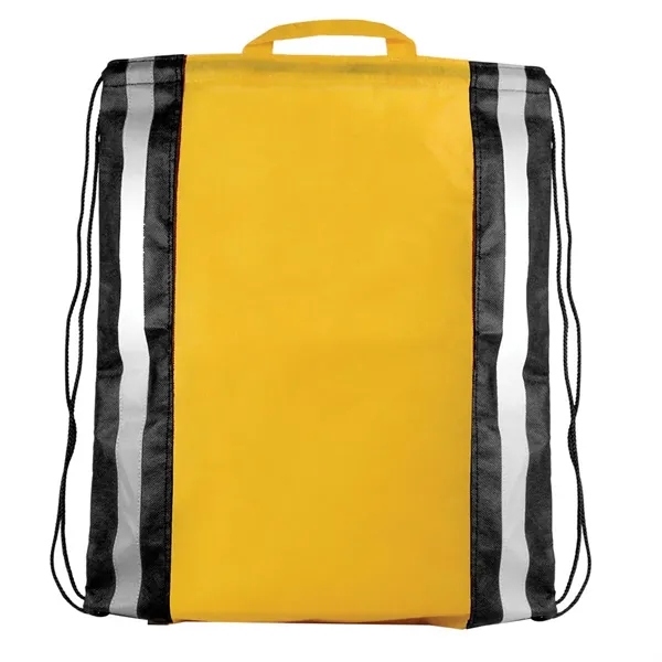 Yellow color option for Blank, Nw Reflective Drawstring Backpack