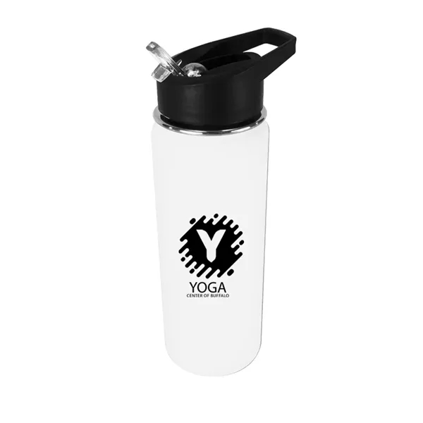White color option for Halcyon® 20 Oz. Sports Bottle With Flip Straw Lid