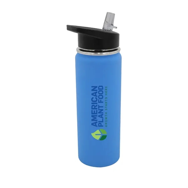 Blue color option for Halcyon® 20 Oz. Sports Bottle With Flip Straw Lid, Full Col