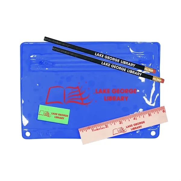 Trans Blue color option for Premium Transparent School Kit