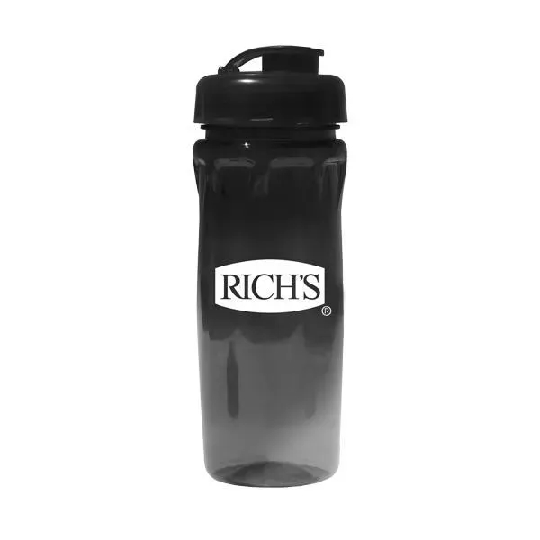 Trans Black color option for 18 Oz. Poly Saver Pet Bottle With Flip Top Cap