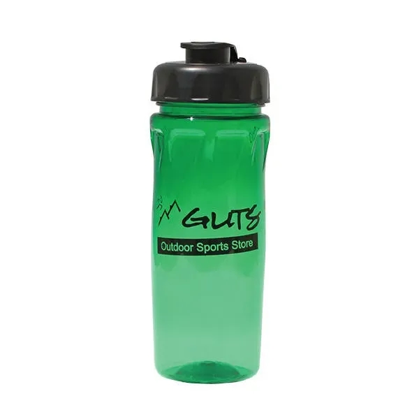 Trans Green color option for 18 Oz. Poly Saver Pet Bottle With Flip Top Cap