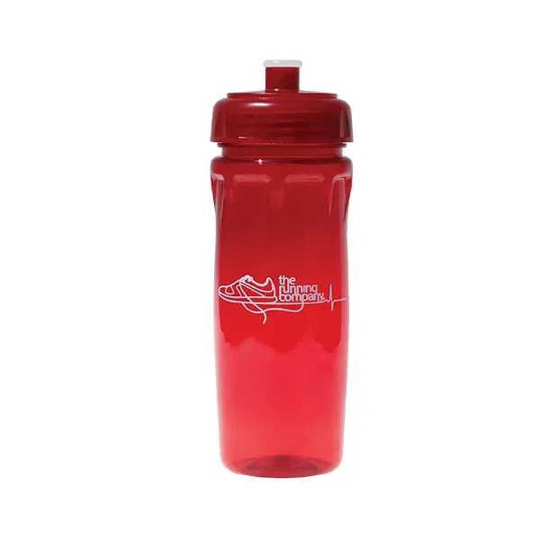 Trans Red color option for 18 Oz. Poly Saver Pet Bottle With Push 'N Pull Cap