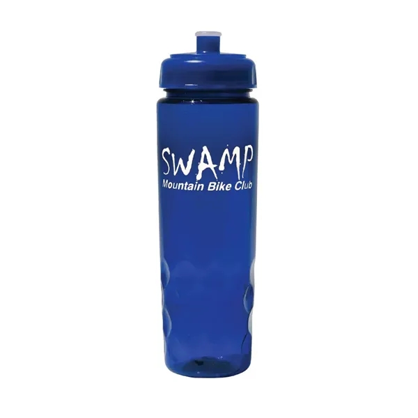 Trans Blue color option for 24 Oz. Poly Saver Pet Bottle With Push 'N Pull Cap