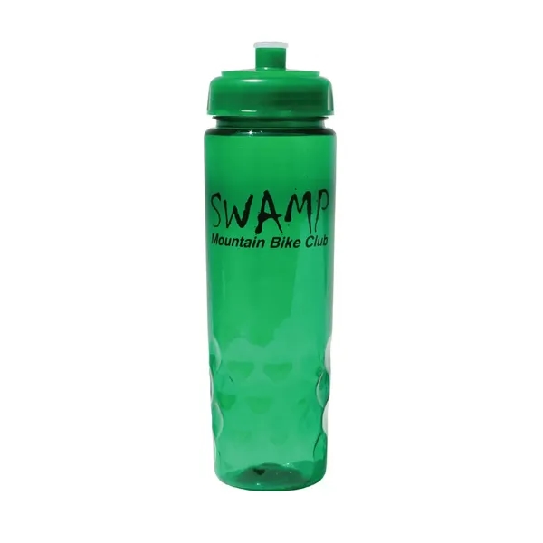 Trans Green color option for 24 Oz. Poly Saver Pet Bottle With Push 'N Pull Cap