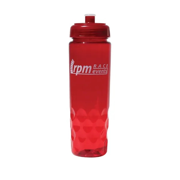Trans Red color option for 24 Oz. Poly Saver Pet Bottle With Push 'N Pull Cap