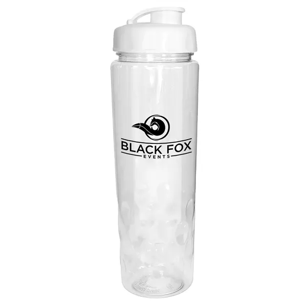 Clear color option for 24 Oz. Poly Saver Pet Bottle With Flip Top Cap