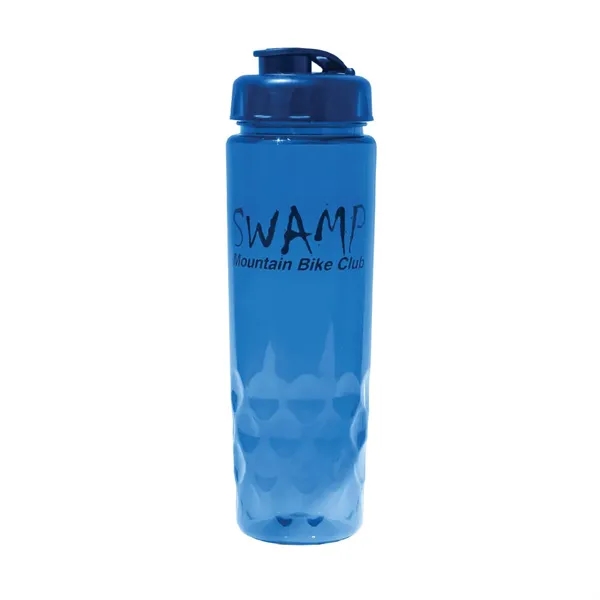 Trans Blue color option for 24 Oz. Poly Saver Pet Bottle With Flip Top Cap