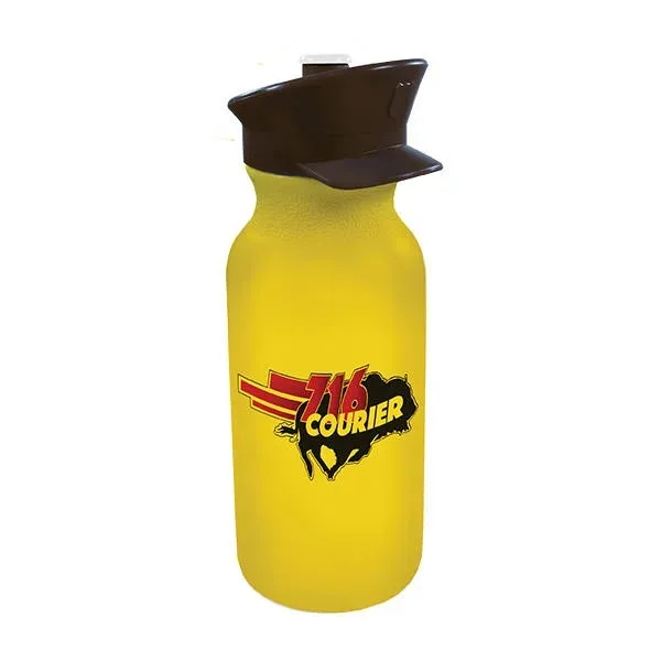 Yellow color option for 20 Oz. Value Cycle Bottle With Police Hat Push 'N Pull Cap,
