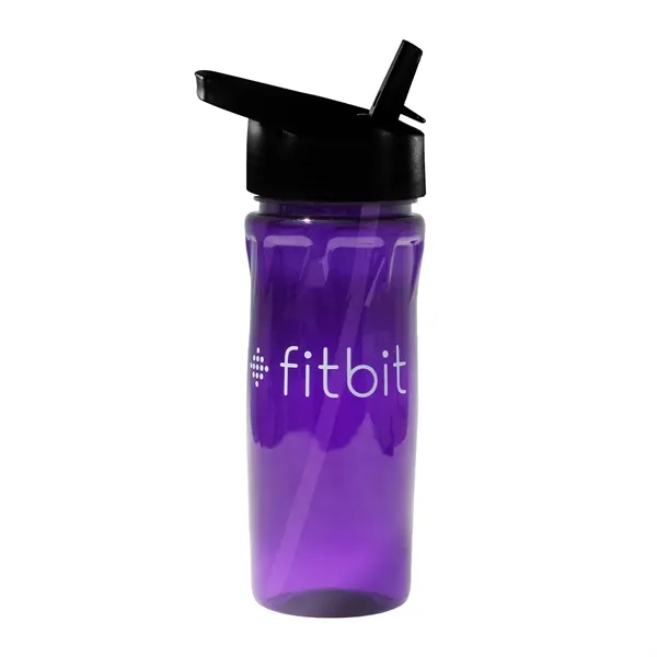 Trans Purple color option for 18 Oz. Poly Saver Pet Bottle With Straw Cap