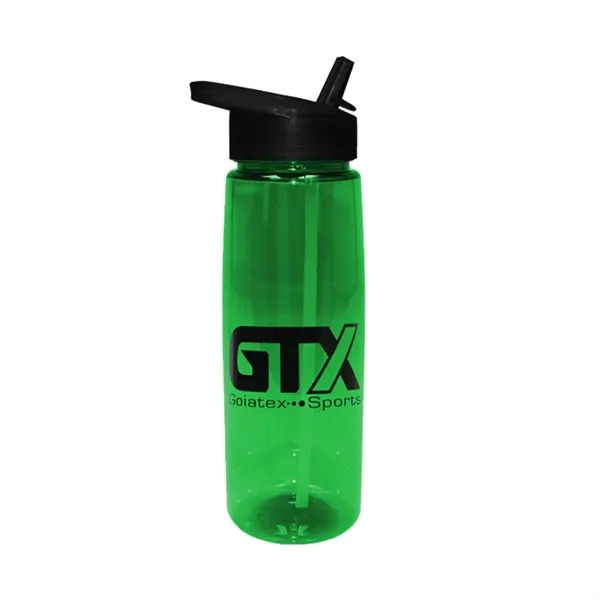 Trans Green color option for 30 Oz. Poly Saver Pet Bottle With Straw Cap