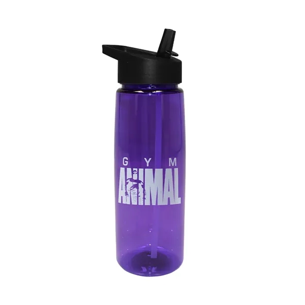 Trans Purple color option for 30 Oz. Poly Saver Pet Bottle With Straw Cap