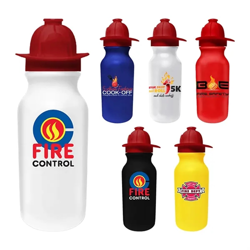 Main photo of 20 Oz. Value Cycle Bottle With Fireman Helmet Push'n Pull Ca