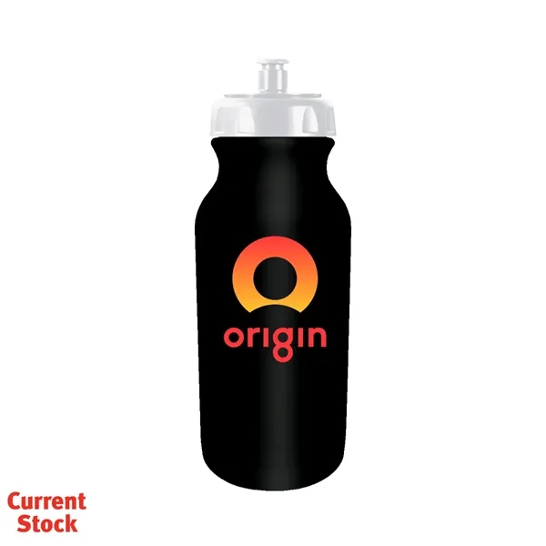 Black color option for 20 Oz. Value Cycle Bottle, Full Color Digital