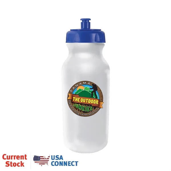 Frosted color option for 20 Oz. Value Cycle Bottle, Full Color Digital