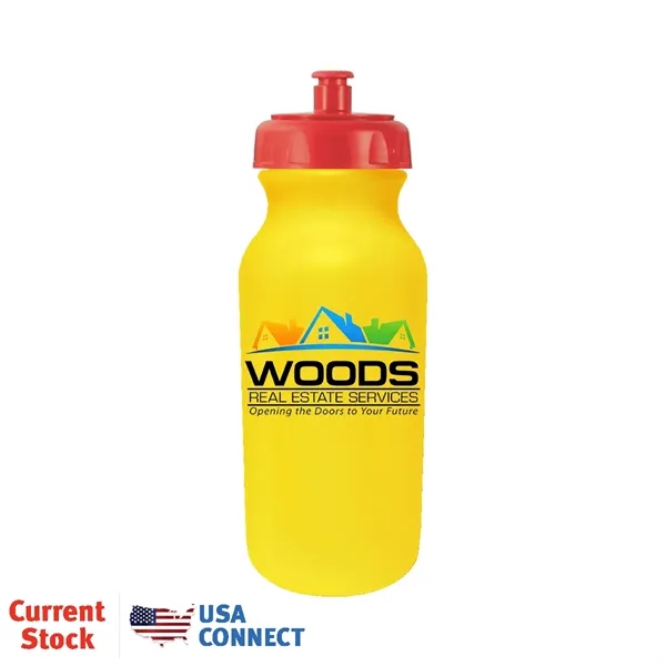 Yellow color option for 20 Oz. Value Cycle Bottle, Full Color Digital