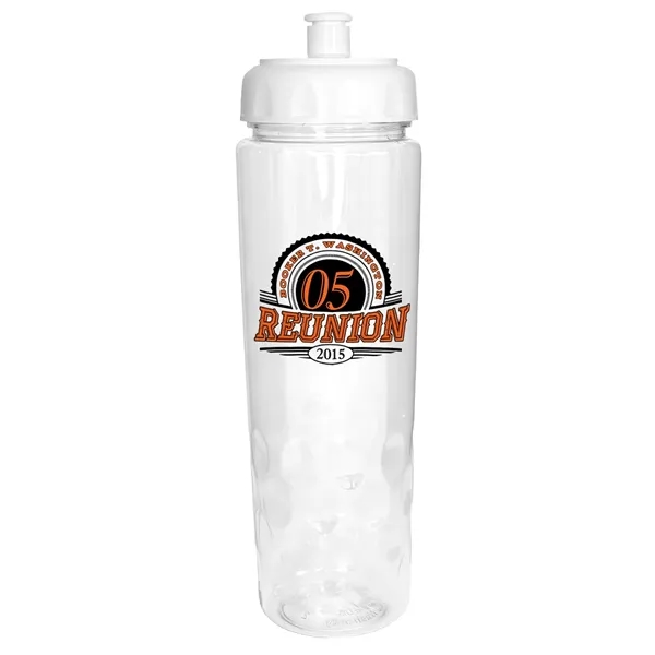 Clear color option for 24 Oz. Poly Saver Pet Bottle With Push 'N Pull Cap, Full Col