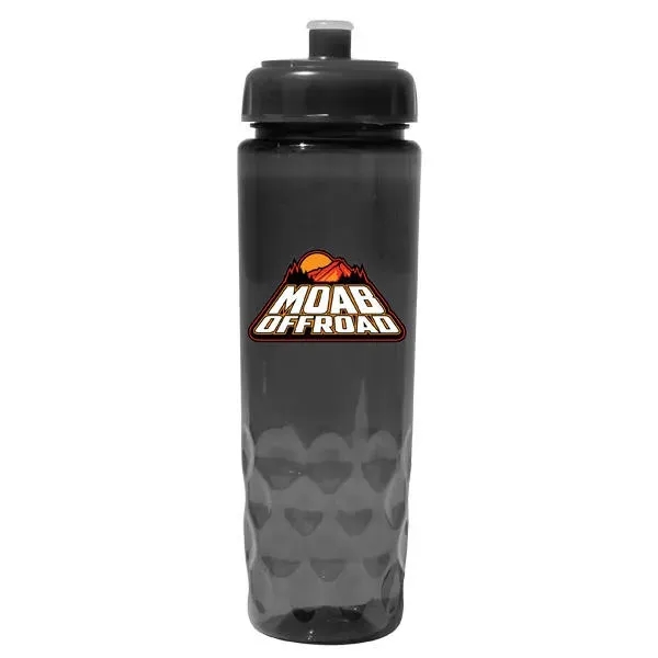 Trans Black color option for 24 Oz. Poly Saver Pet Bottle With Push 'N Pull Cap, Full Col
