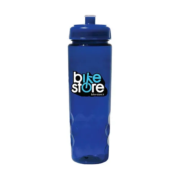 Trans Blue color option for 24 Oz. Poly Saver Pet Bottle With Push 'N Pull Cap, Full Col