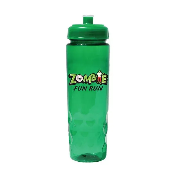 Trans Green color option for 24 Oz. Poly Saver Pet Bottle With Push 'N Pull Cap, Full Col