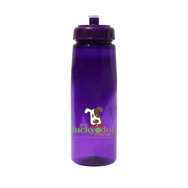 Trans Purple color option for 30 Oz. Poly Saver Pet Bottle With Push 'N Pull Cap, Full Col