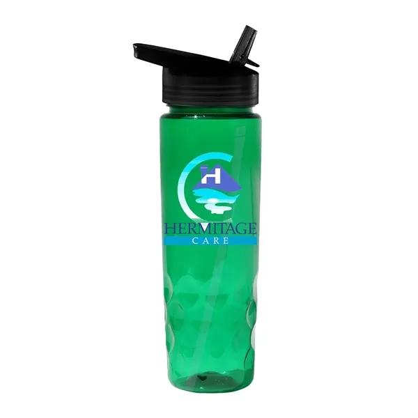 Trans Green color option for 24 Oz. Poly Saver Pet Bottle With Straw Cap, Full Color Digi