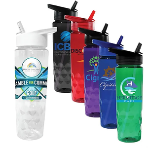 Photo of 24 Oz. Poly Saver Pet Bottle With Straw Cap, Full Color Digi
