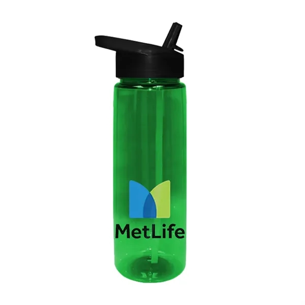 Trans Green color option for 30 Oz. Poly Saver Pet Bottle With Straw Cap, Full Color Digi