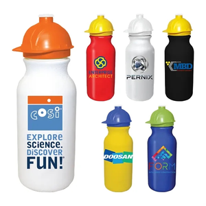 Photo of 20 Oz. Value Cycle Bottle With Safety Helmet Push 'N Pull Ca