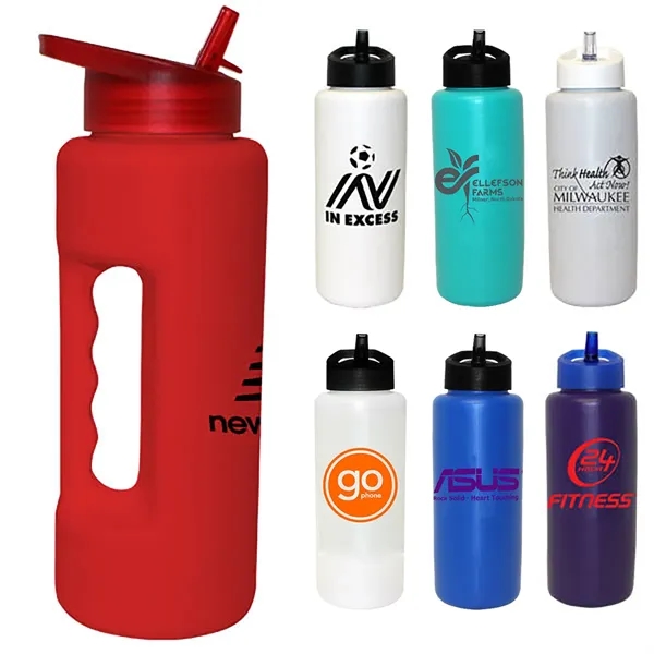 Extra color option for 32 Oz. Grip Bottle With Straw Cap Lid