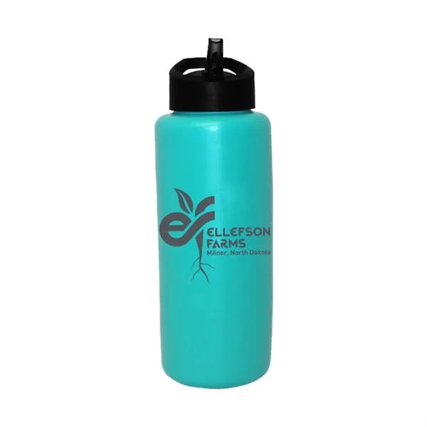 Teal color option for 32 Oz. Grip Bottle With Straw Cap Lid