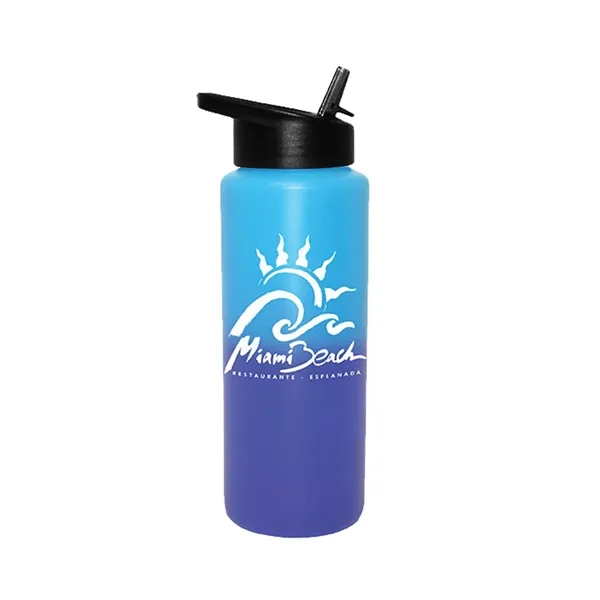 Blue To Purple color option for Mood 32 Oz. Sports Bottle With Straw Cap Lid