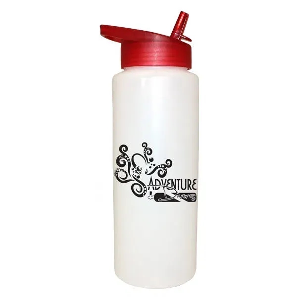 Frosted color option for 32 Oz. Sports Bottle With Straw Cap Lid