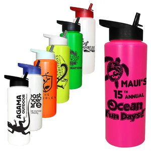 Photo of 32 Oz. Sports Bottle With Straw Cap Lid