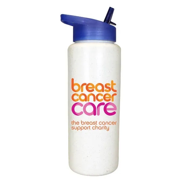 Granite color option for 32oz. Sports Bottle With Straw Cap Lid, Full Color Digital