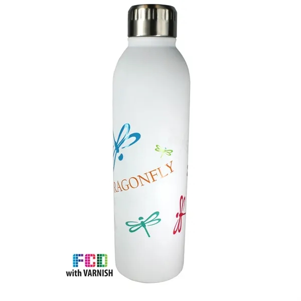 White color option for Halcyon® 17 Oz. Deluxe Bottle, Fcd With Varnish Or Varnish