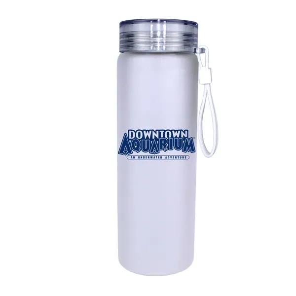 Frosted color option for Halcyon® 20 Oz. Frosted Glass Bottle With Screw On Lid