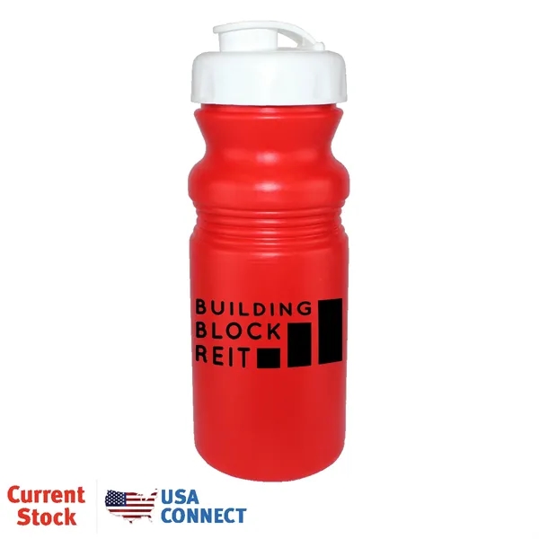Red color option for 20 Oz. Cycle Bottle With Flip Top Cap