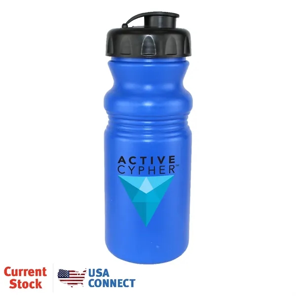 Blue color option for 20 Oz. Cycle Bottle With Flip Top Cap, Full Color Digital Di