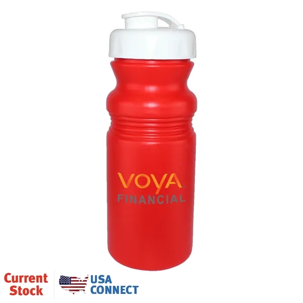 Red color option for 20 Oz. Cycle Bottle With Flip Top Cap, Full Color Digital Di