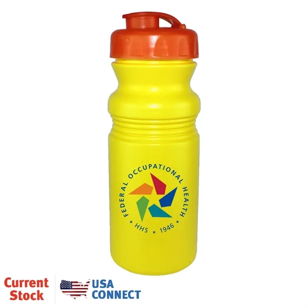 Yellow color option for 20 Oz. Cycle Bottle With Flip Top Cap, Full Color Digital Di