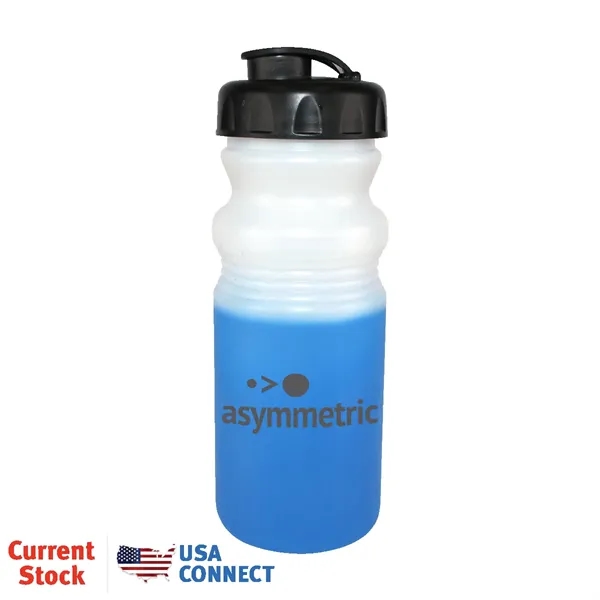 Frosted To Blue color option for Mood™ 20 Oz. Cycle Bottle With Flip Top Cap