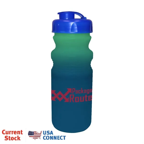 Green To Blue color option for Mood™ 20 Oz. Cycle Bottle With Flip Top Cap