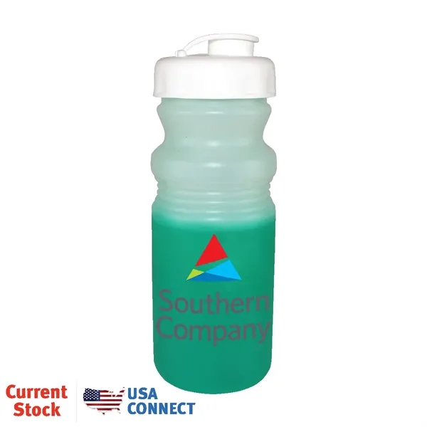 Frosted To Green color option for Mood™ 20 Oz. Cycle Bottle With Flip Top Cap, Full Color Di